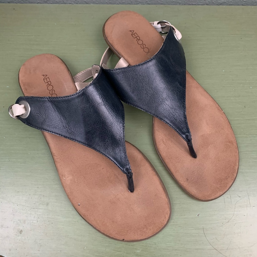 Aerosoles Thong Sandals Shoes Ankle Straps 8M